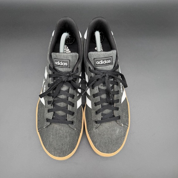 Men\'s Adidas Daily 3.0 Sneaker Skate Shoes Size 11 Black/Charcoal/ Gum Bottom main image 7